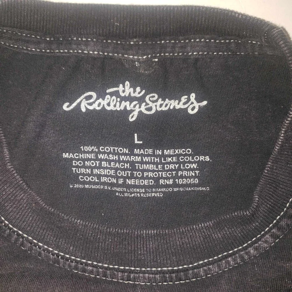 Rolling Stones Goats Head Soup Black T Shirt Size Large - Picture 4 of 6
